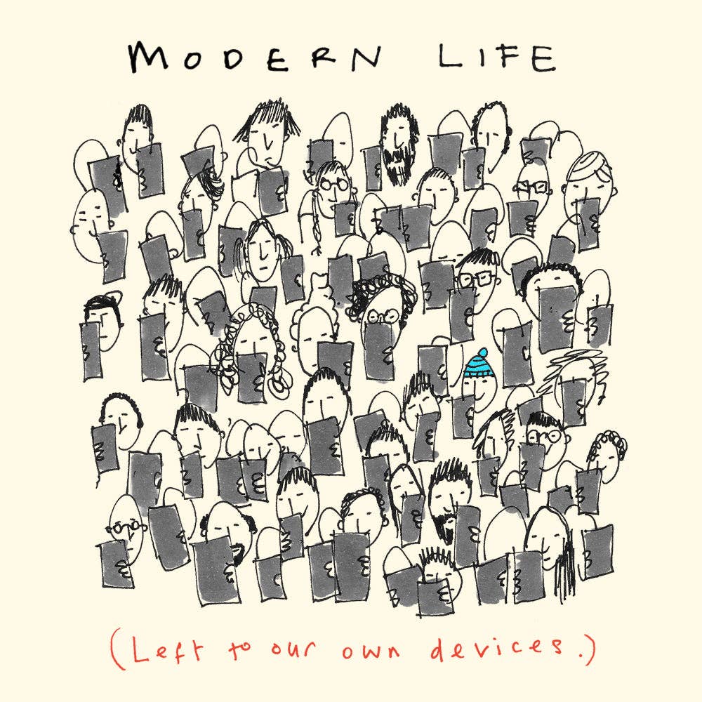 Poet and Painter - 'Modern Life,Devices' Greetings Card , FP211