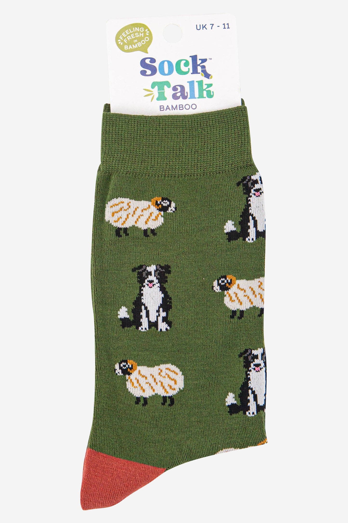 Sock Talk - Men's Border Collie Sheepdog Trials Bamboo Socks