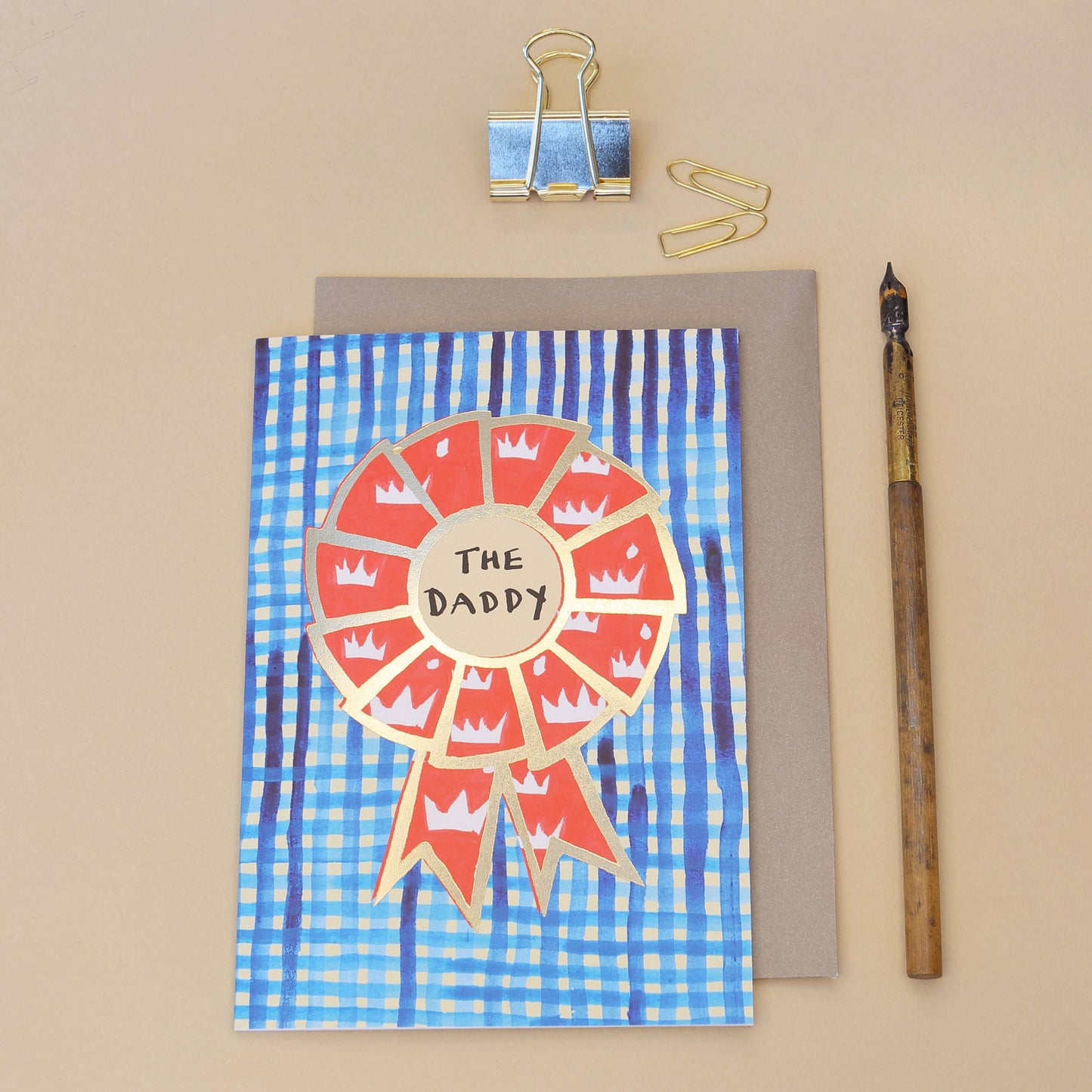 Poet and Painter - 'The Daddy' Rosette Greetings Card , FP3249