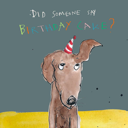 Poet and Painter - 'Birthday Cake' Birthday Card , FP747