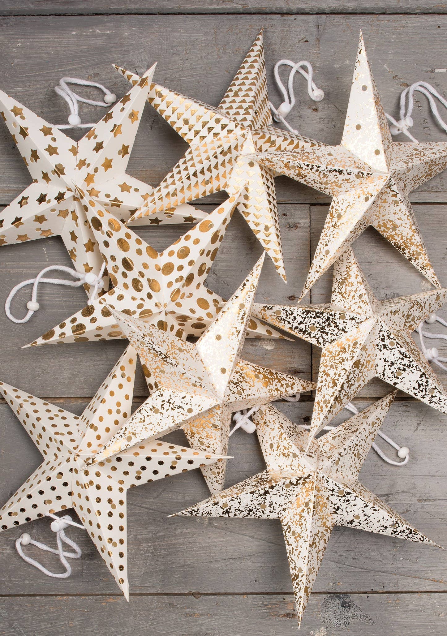 Namaste - Pack of 8 Mini Paper Star Decorations