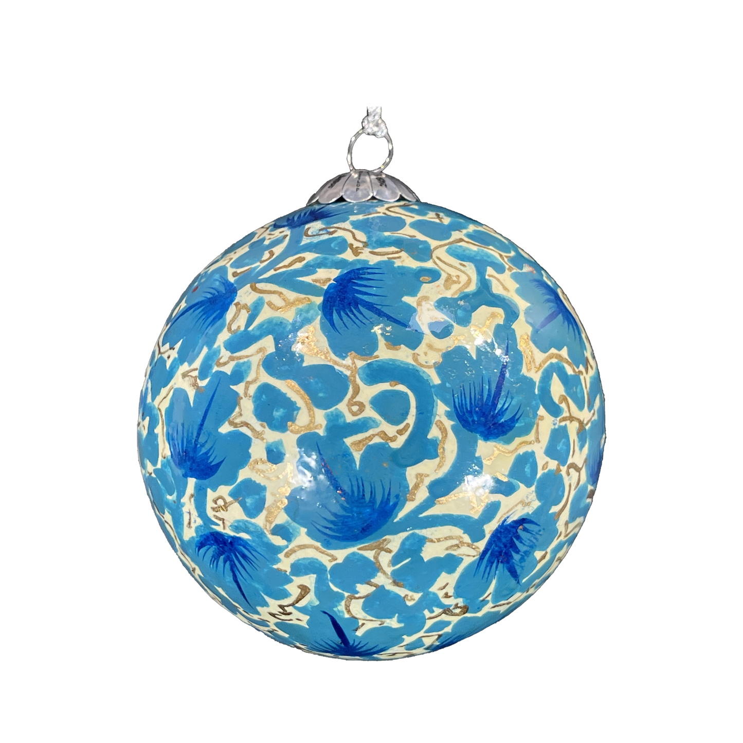 Honest love our planet - Chinar Leaves Blue Christmas Baubles