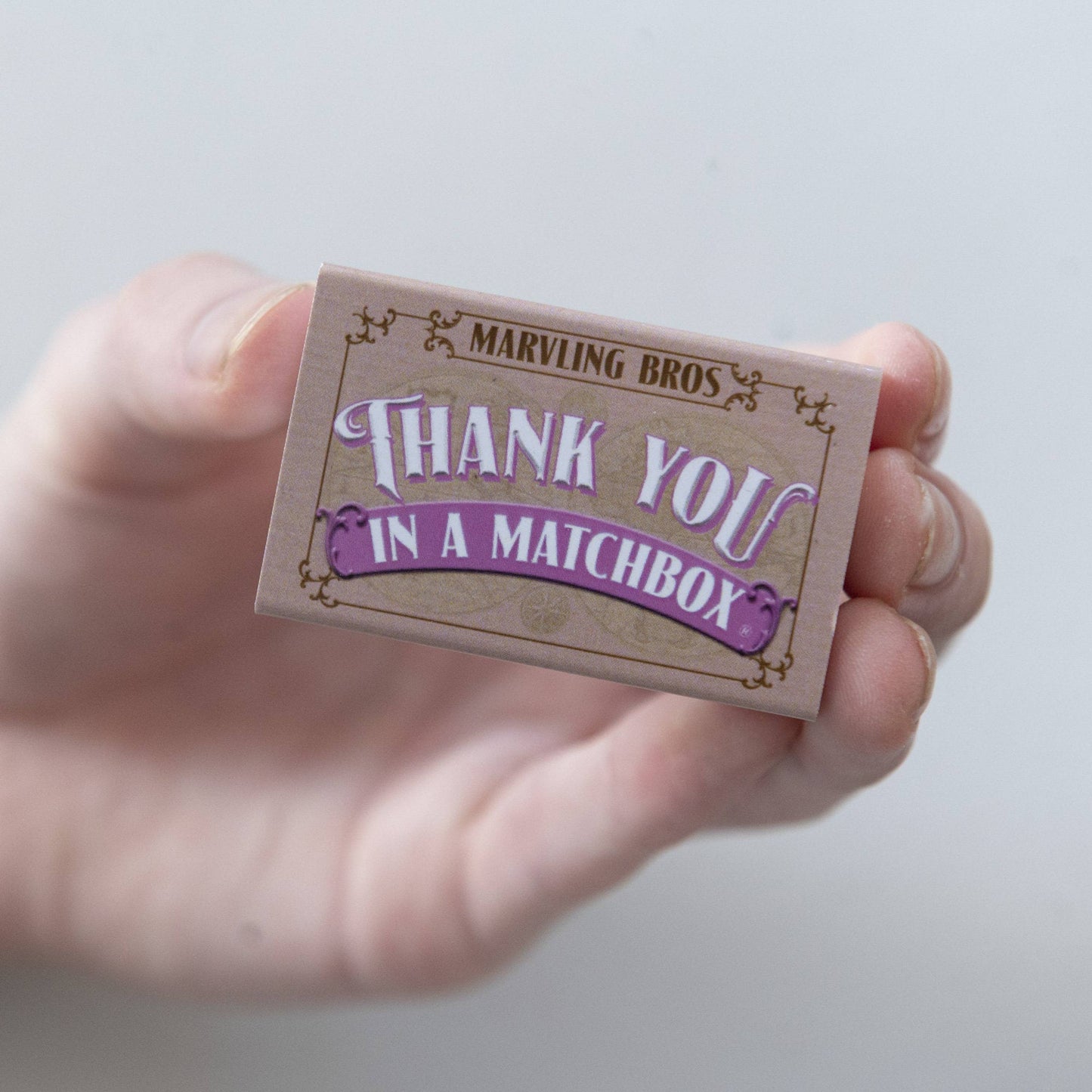 Marvling Bros Ltd - Thank You Bunch Of Roses In A Vase  In A Matchbox