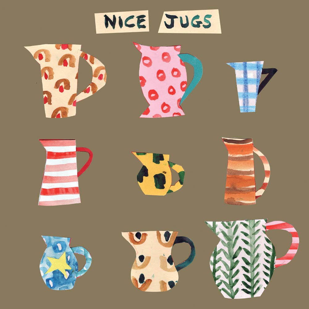 Poet and Painter - 'Nice Jugs' Greetings Card , FP3164