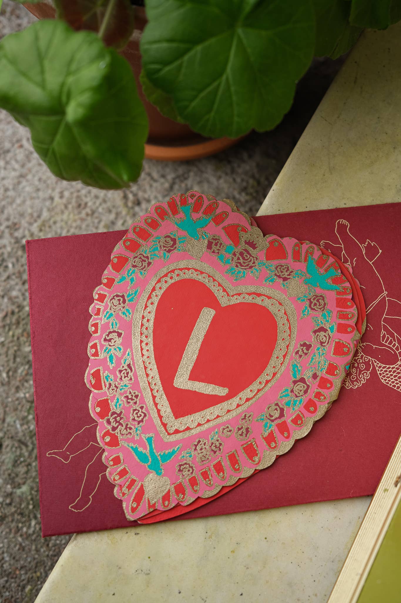 East End Press - Love Concertina Greeting Card: C6