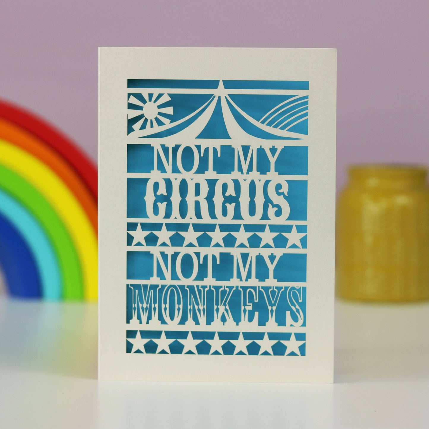 pogofandango - Not My Circus A6 Laser Cut Card