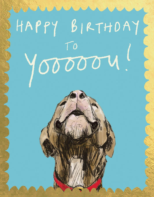 Poet and Painter - 'Happy Birthday to Yooooou' Greetings Card - FP3480