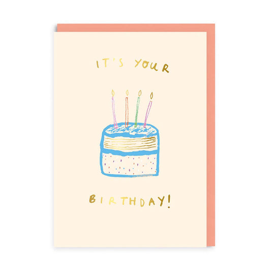 Ohh Deer UK + EU - It's Your Birthday Cake Greeting Card