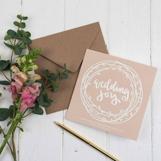 Hope and Ginger - Wedding Joy Card - Song of Solomon 3:4