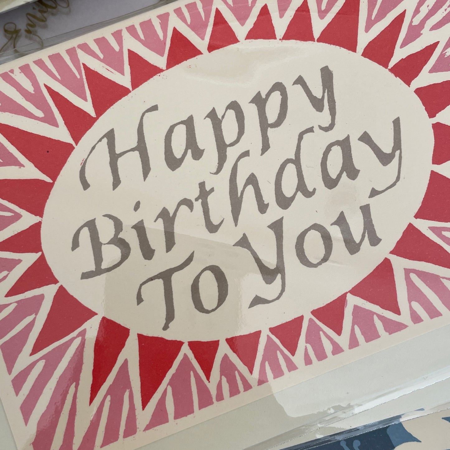 Cambridge Imprint - Card Happy Birthday to You Pink and Red