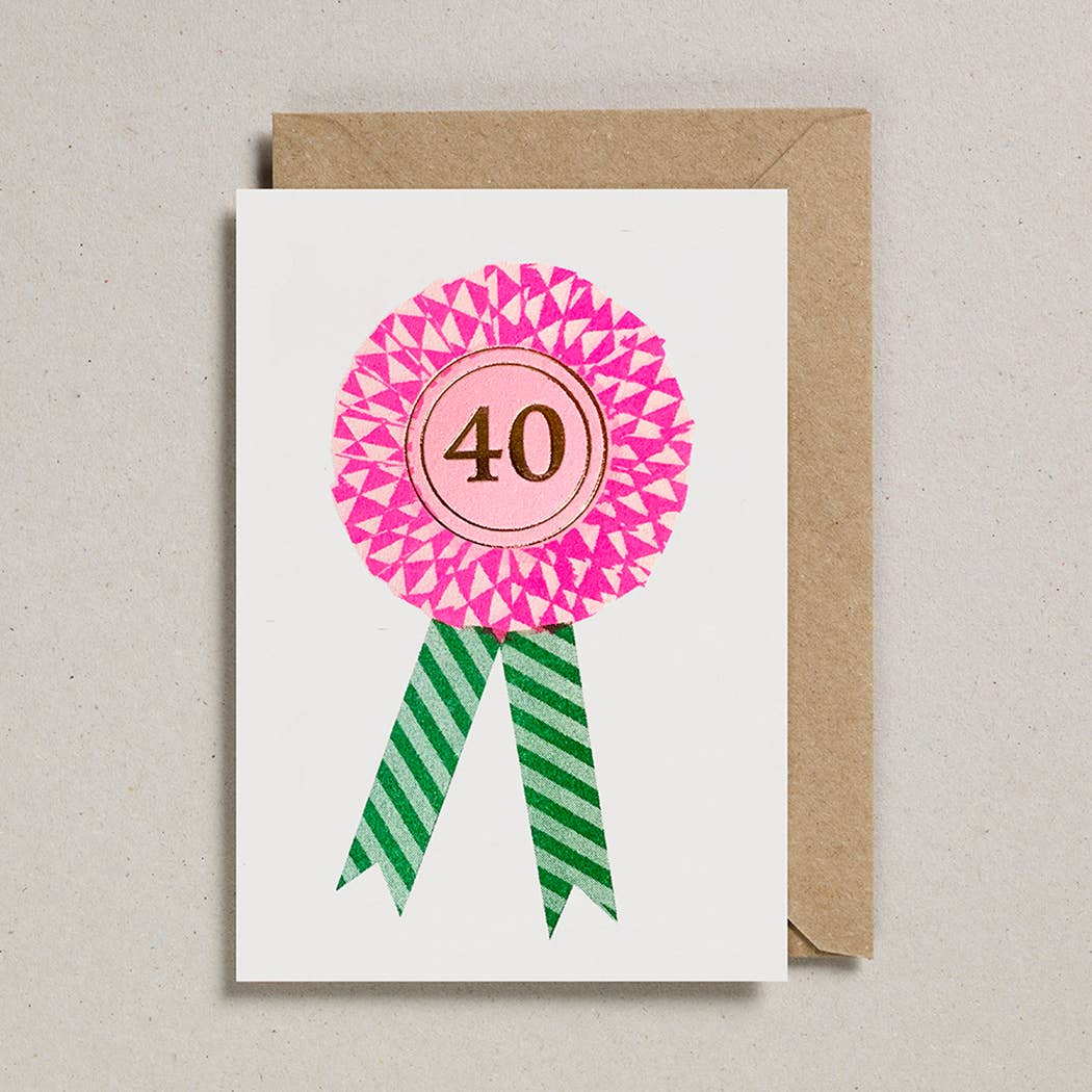 Rosette Cards - Age 40
