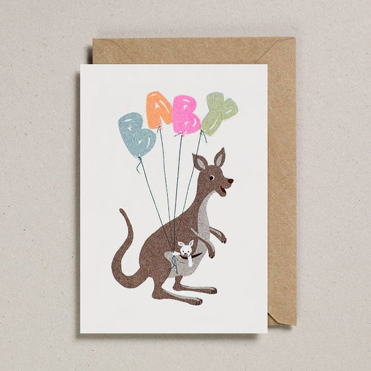 Kangaroo Baby Card