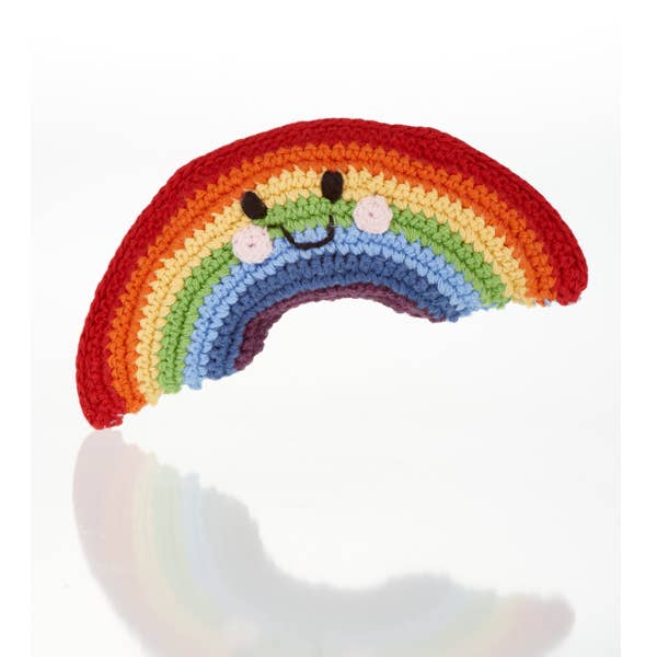 Pebblechild - Handmade Friendly Rainbow Rattle