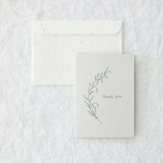 Thank you - Card with Seed Plantable Envelope