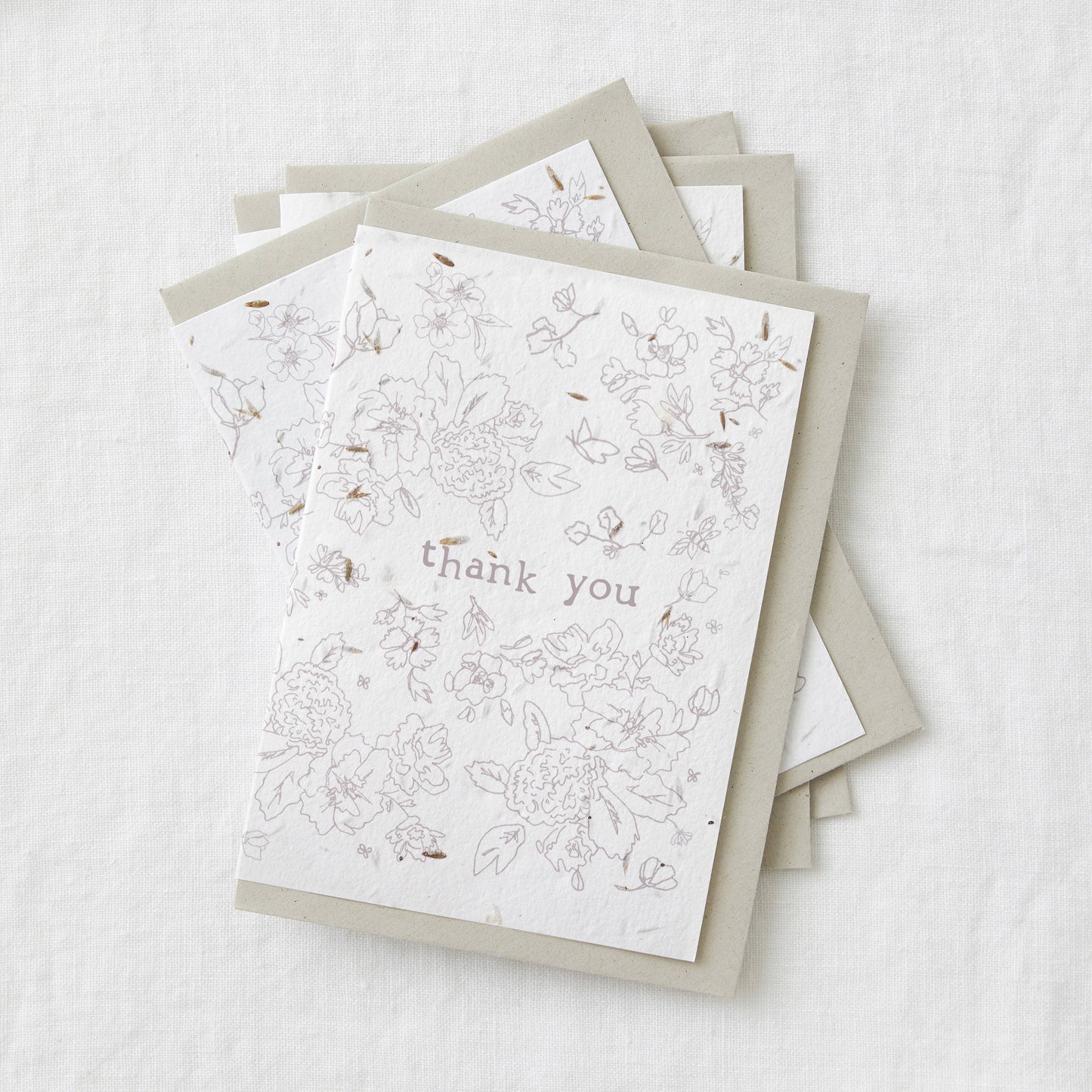 Set of 4 Thank You Seed Plantable Greeting Cards
