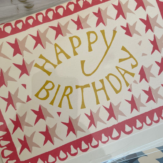 Cambridge Imprint - Card Happy Birthday Stars