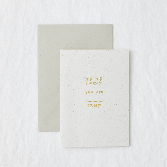 Hip Hip Hooray - Fill In Blank Eco-friendly Card