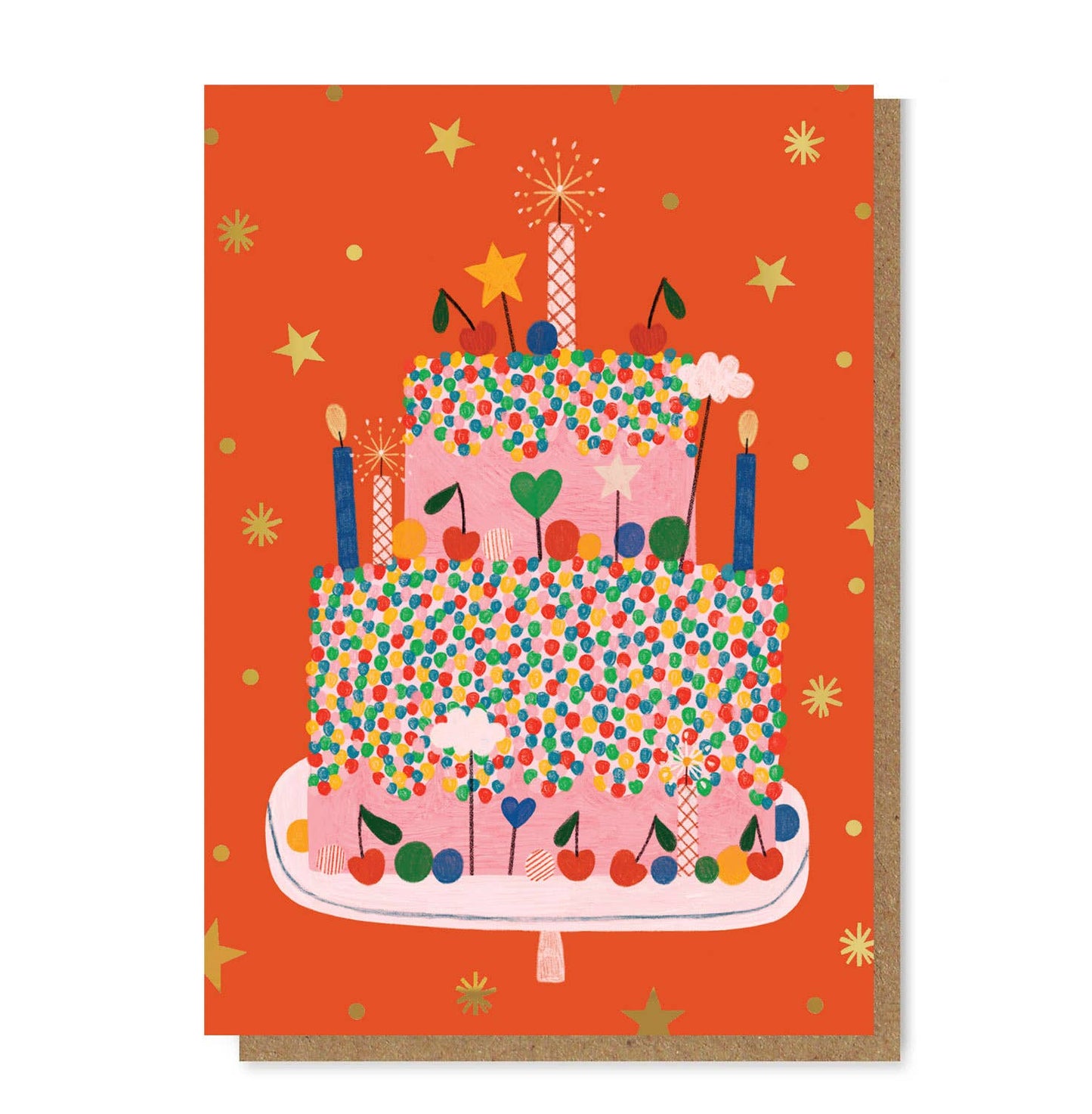 Daria Solak Illustrations - Celebration Cake postcard