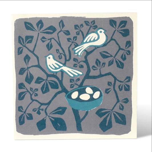 Cambridge Imprint - Night birds nesting card