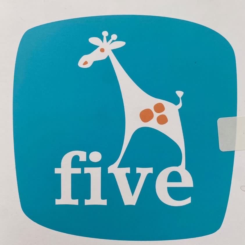 Five Giraffe Card