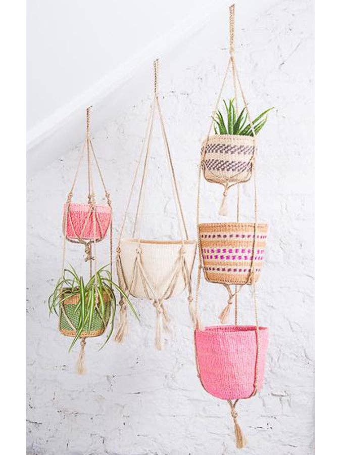 The Basket Room - PADMA: 1-Tier Jute Macrame Plant Hanger