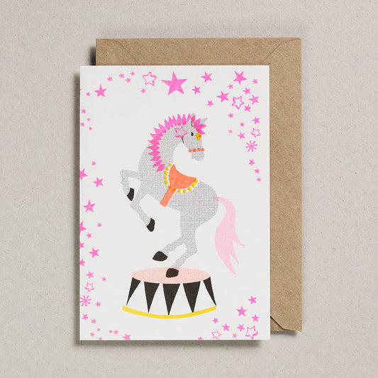 Circus Horse Card