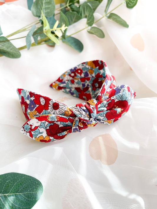 Liberty London Side Bow Women’s Headband - Cosmos Bloom