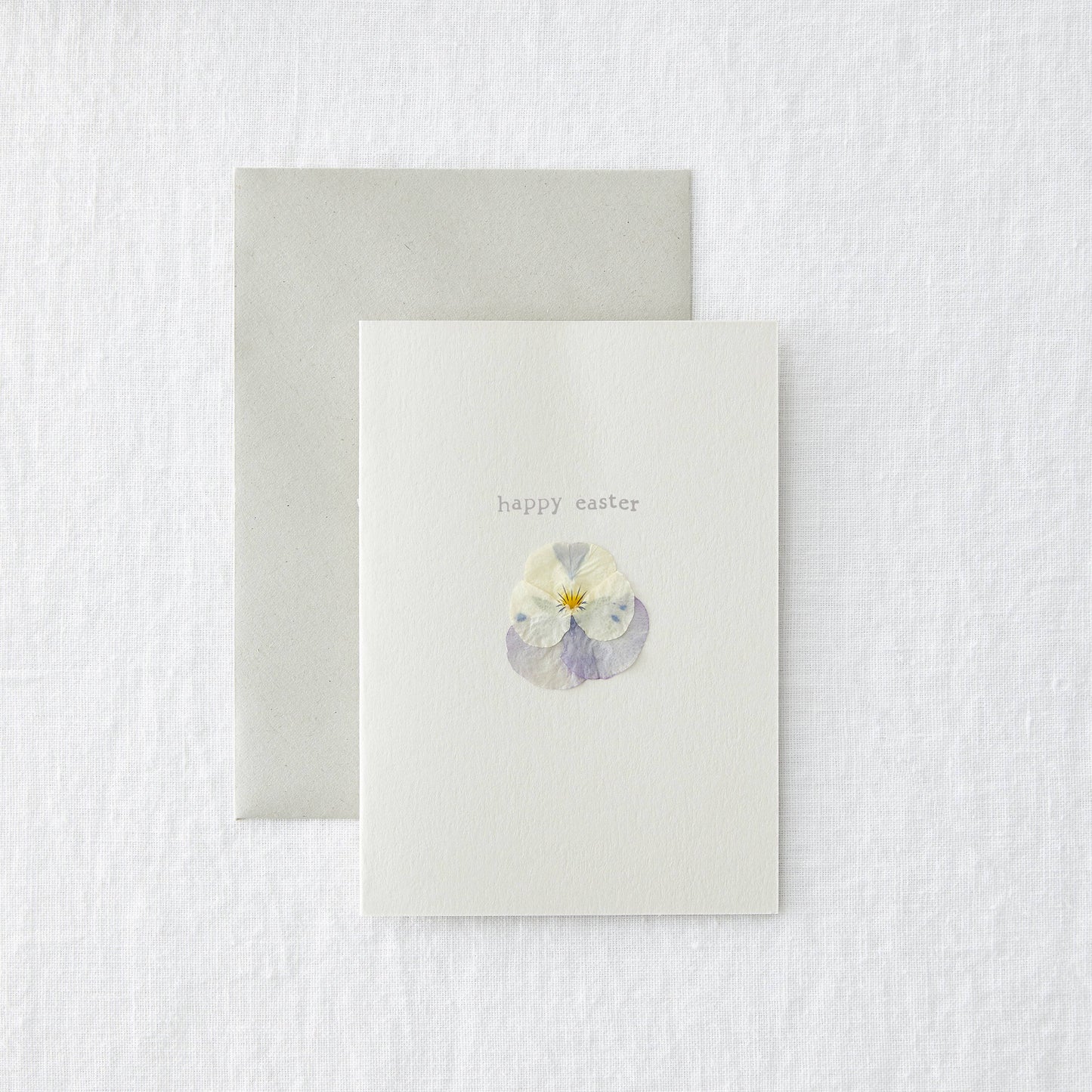 Happy Easter - Pressed Flower Simple Card