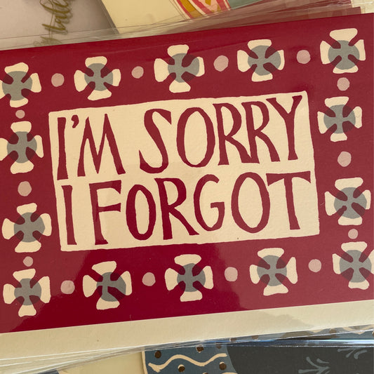 Cambridge Imprint - Card I’m Sorry I Forgot