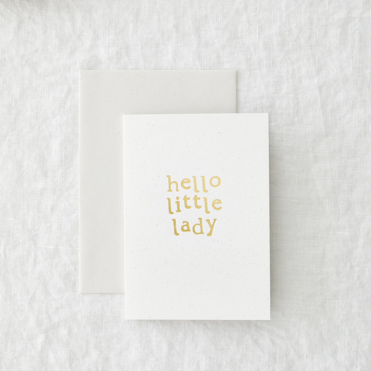 Little Lady - Hand Foil New Baby Card