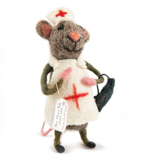 Sew Heart Felt - Nurse Felt Mouse