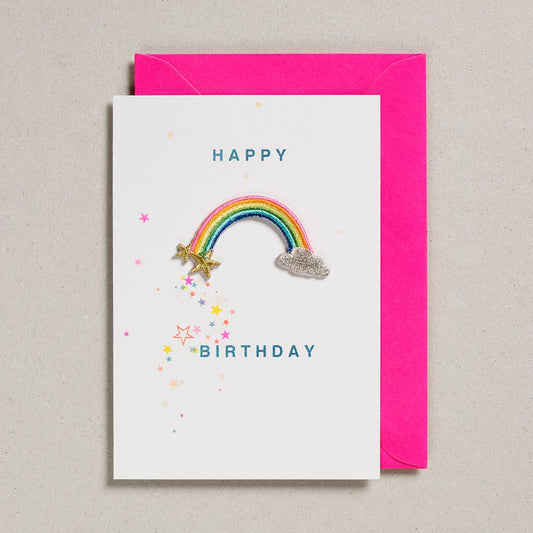 Happy Birthday Rainbow Patch Card