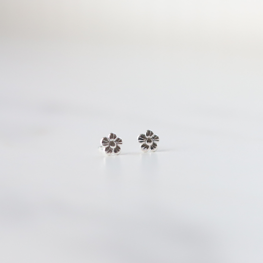 Flower Studs - Sterling Silver