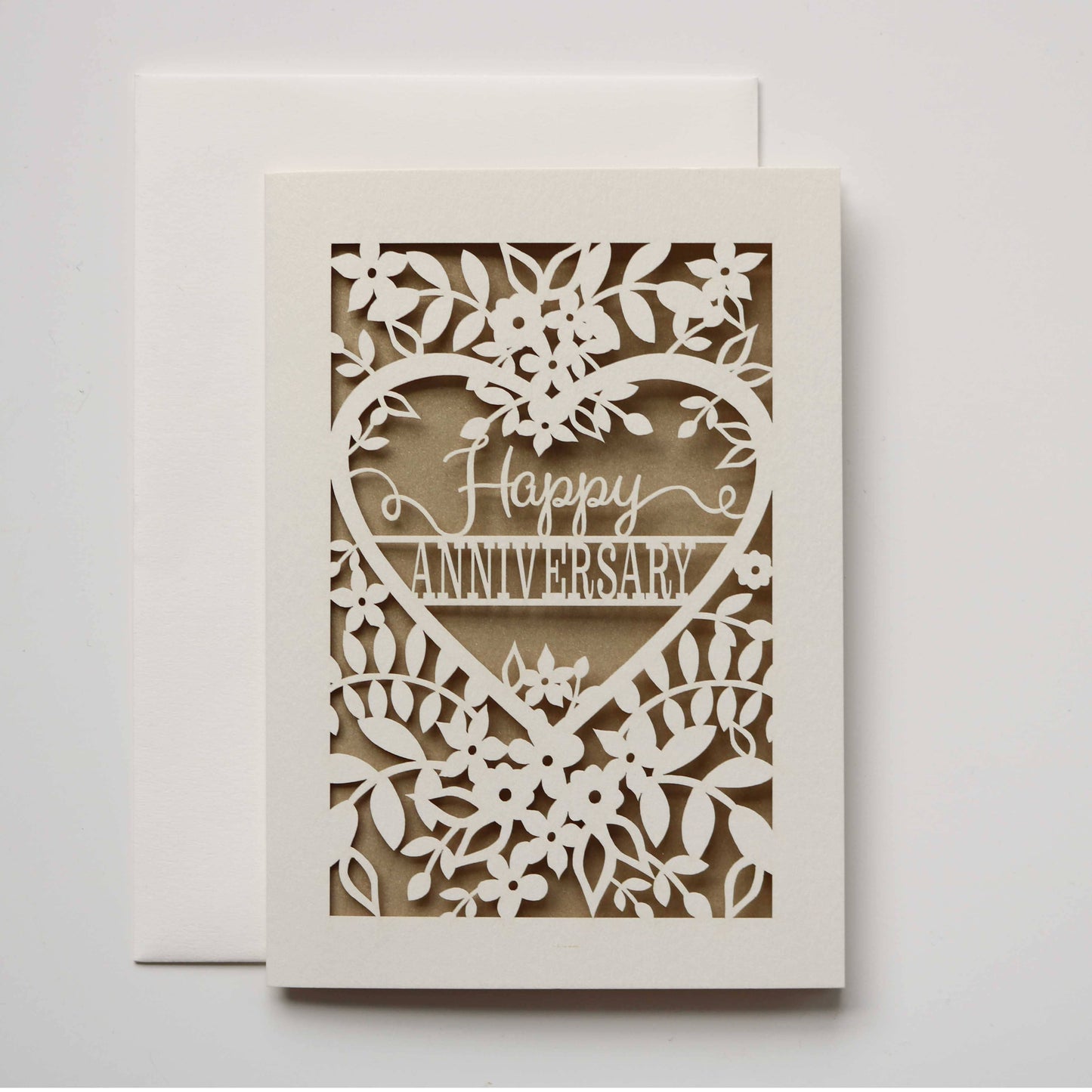 Happy Anniversary Laser Cut Card