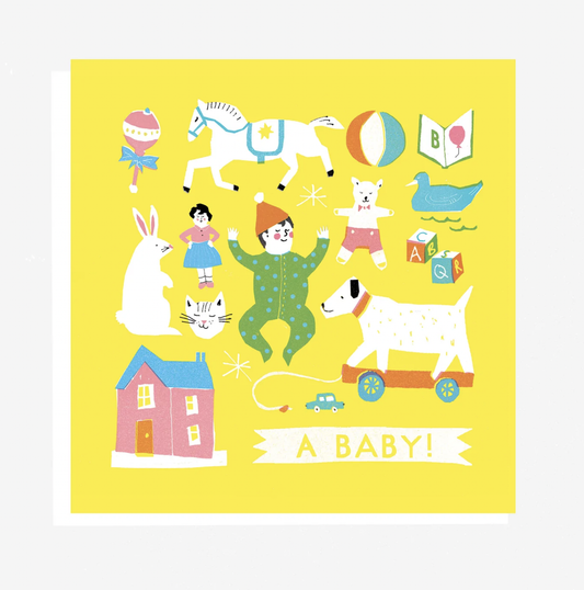 The Printed Peanut - New Baby Card