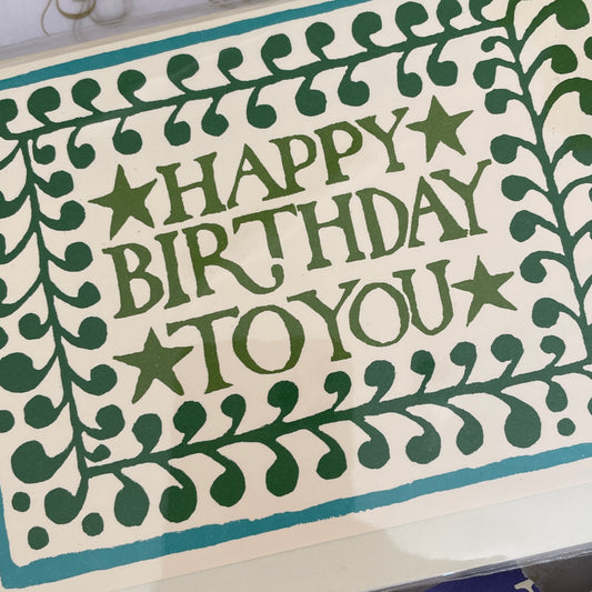 Cambridge Imprint - Card Happy Birthday Comma Border