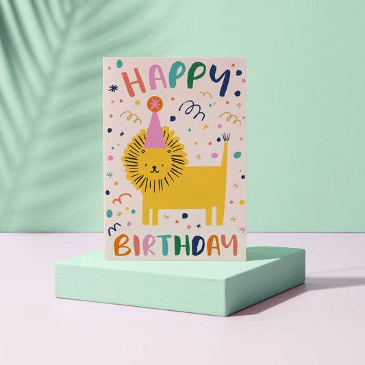 Rumble Cards - Tiger Happy Birthday Card - Animal - Kids - Children's card